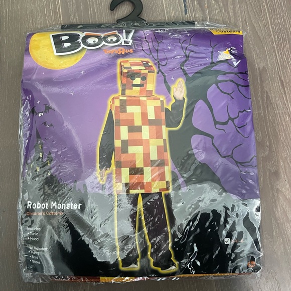Boo by Toys r Robot monster Mindcraft costume. NWT sm 4-8 - Picture 1 of 2
